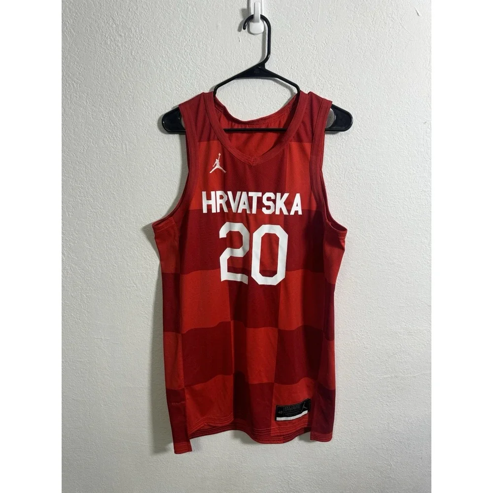 Jordan x‎ Croatia Team Issue Hrvatska Men's Basketball Jersey MADE IN USA Size L